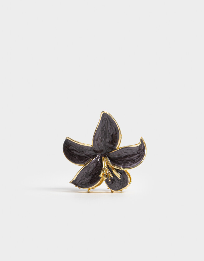 Broche Con flores Broche Con Flores - Combinacion Bicolor