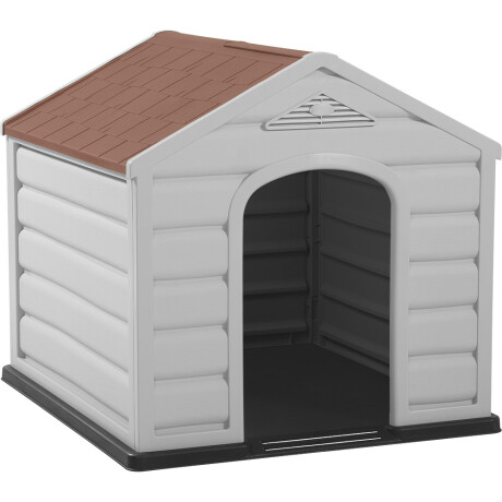 Casa para Perros de Razas Pequeñas Rimax Taupe/Rojo Casa para Perros de Razas Pequeñas Rimax Taupe/Rojo