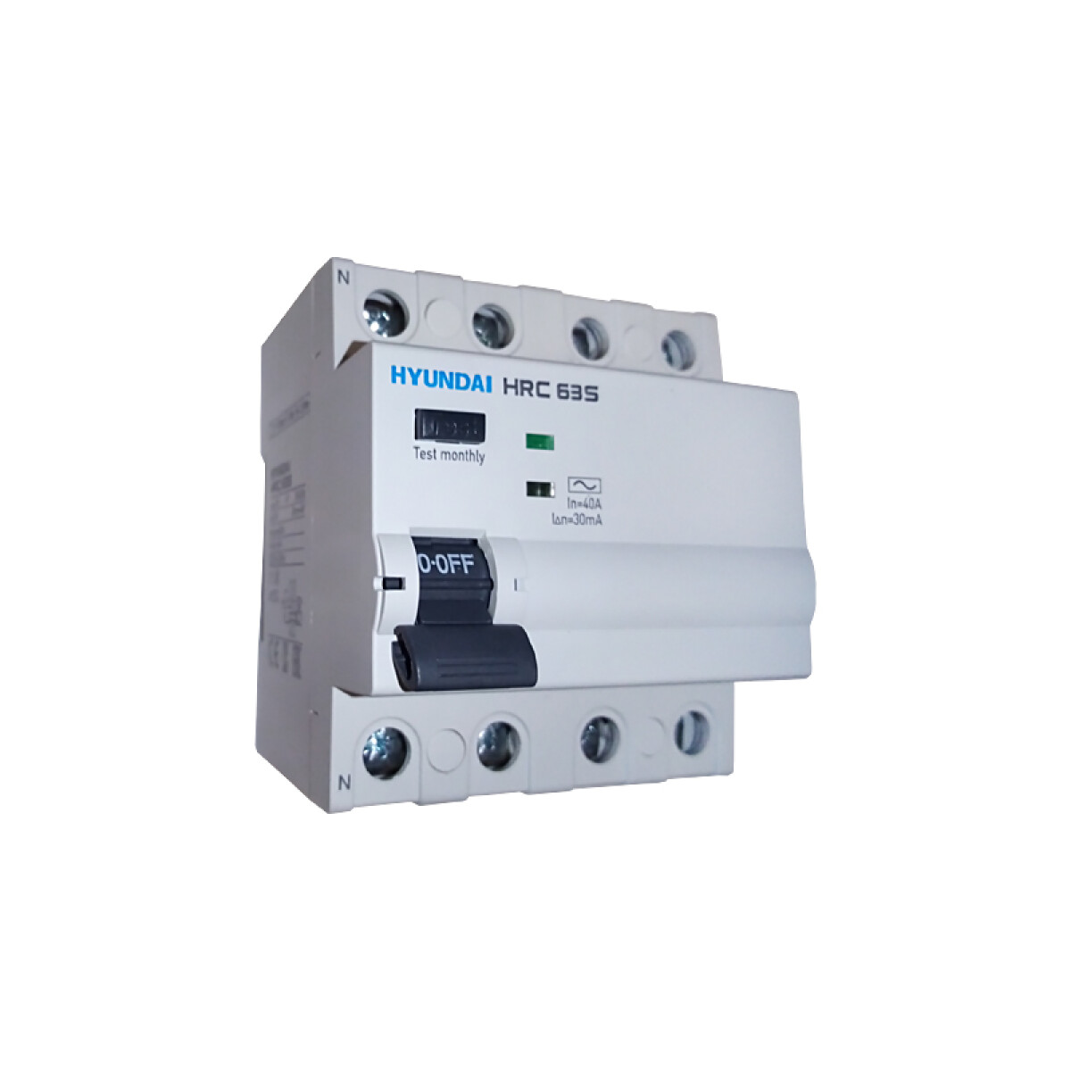 Llave diferencial din 4P 40A 30mA Clase AC STD - HY2050X 