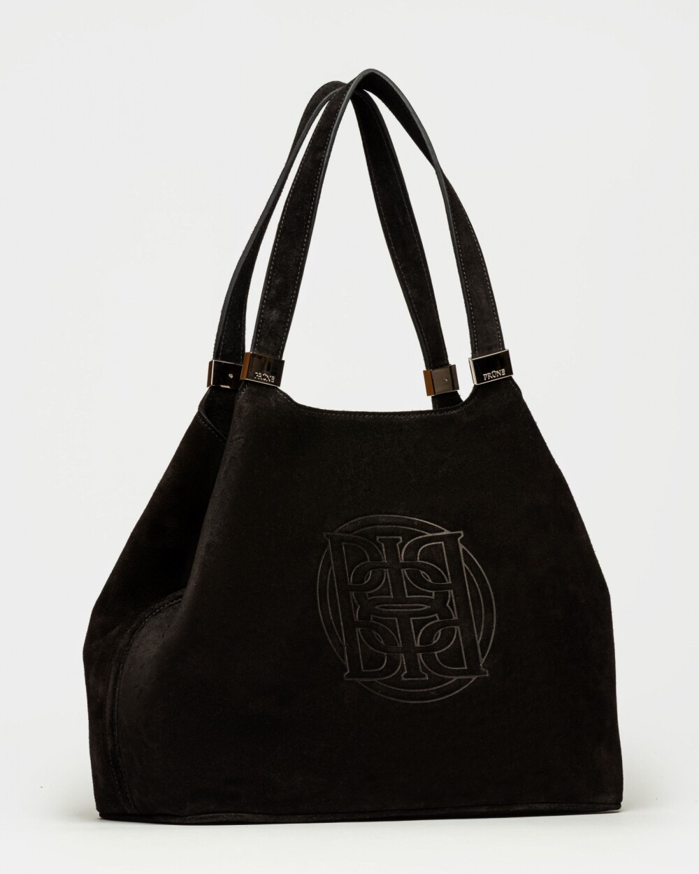 Bolso Eterial en cuero gamuza Negro