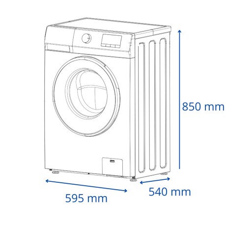 LAVARROPAS JAMES 8-KG BLANCO LR 8140 INV G3 BL