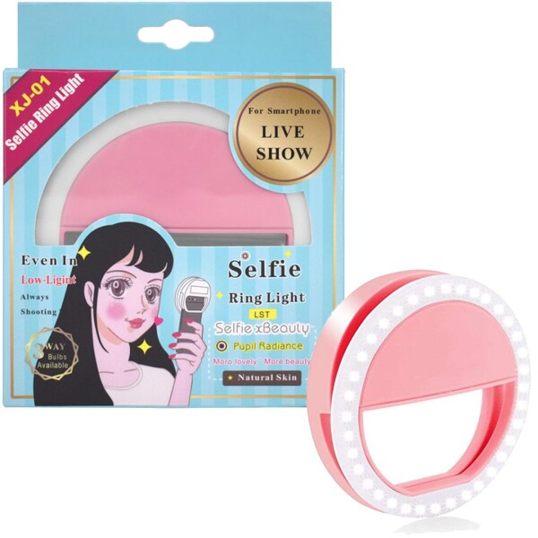 Aro de Luz Led De Selfie Para Celular Rosa Aro de Luz Led De Selfie Para Celular Rosa