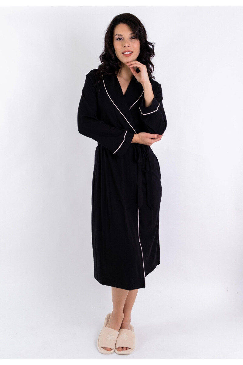 BATA EN ALGODÓN PIMA PERUANO NEGRO