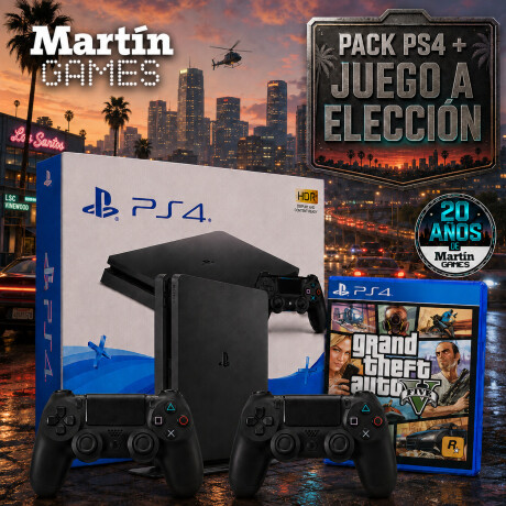 CONSOLA Playstation 4 PS4 SLIM 500GB RECERTIFICADA + GTA5 DIGITAL CONSOLA Playstation 4 PS4 SLIM 500GB RECERTIFICADA + GTA5 DIGITAL