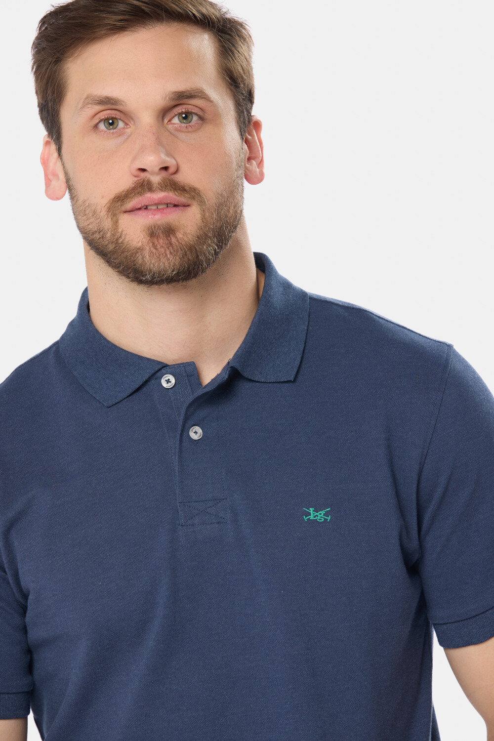 REMERA POLO LISA PIQUÉ Denim