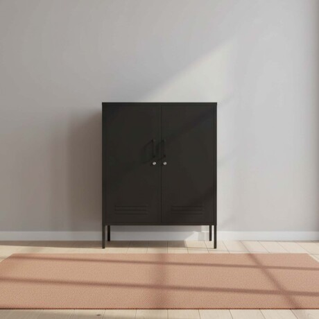 APARADOR BAJO 2P METAL NEGRO OLIVIA