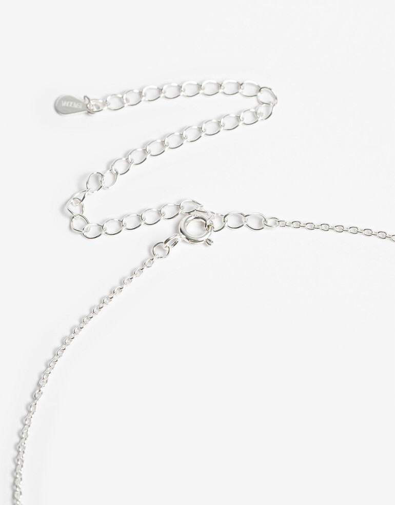 Bijouterie Set Exclusive Edition Set Aros Pasantes Y Cadena Plata 925 - Plateado Rodio