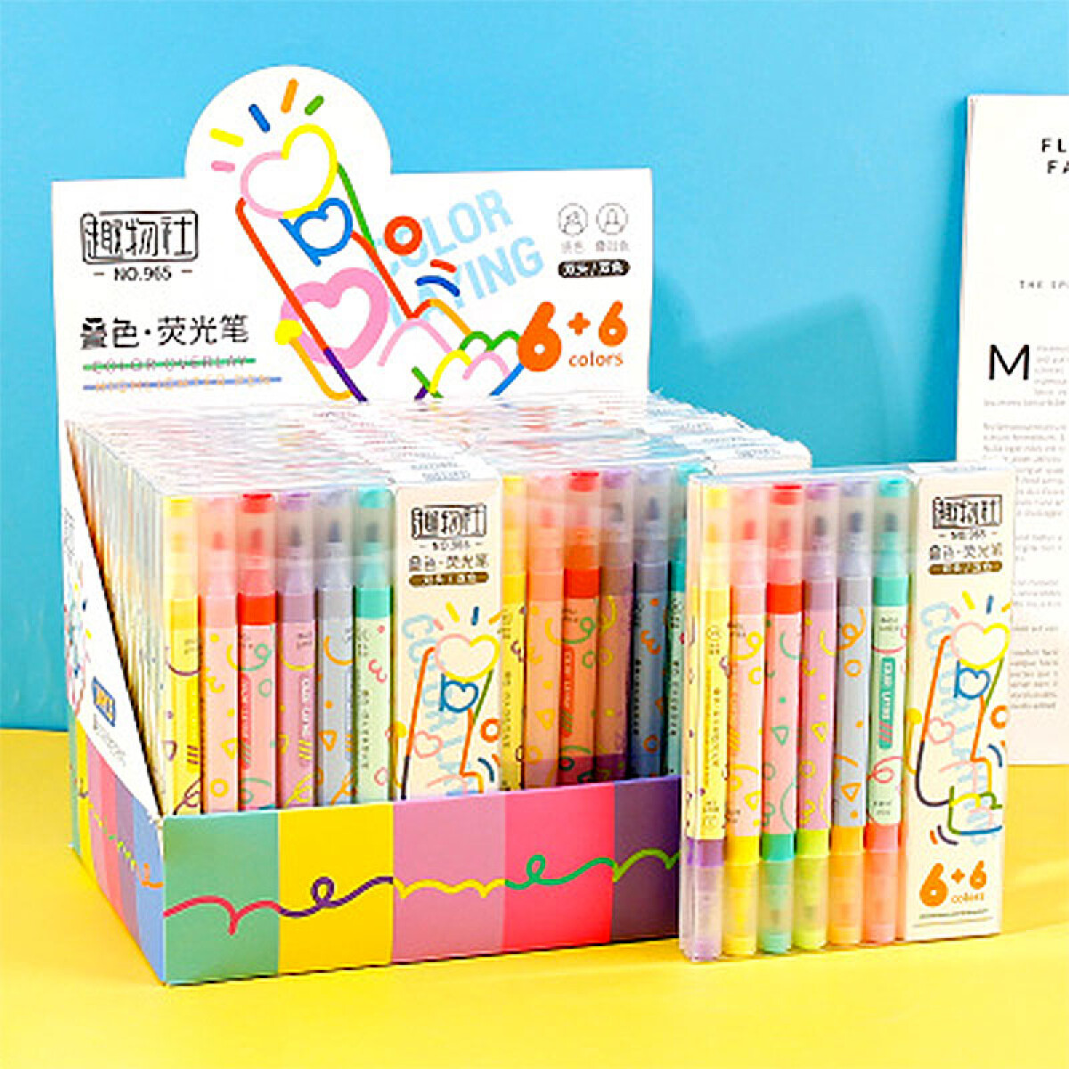 Marcadores doble punta 12 colores - Marcadores Doble Punta 12 Colores 