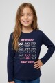 Camiseta manga larga AZUL MARINO