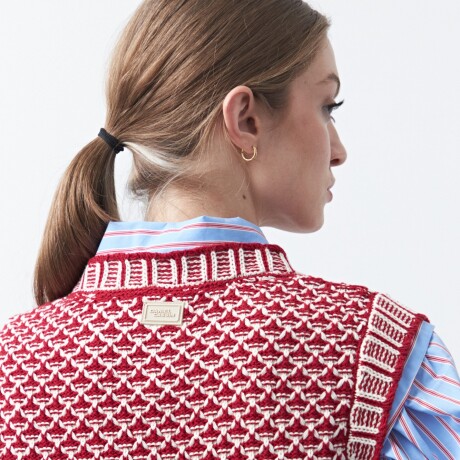 CHALECO ADELA Rojo Oscuro