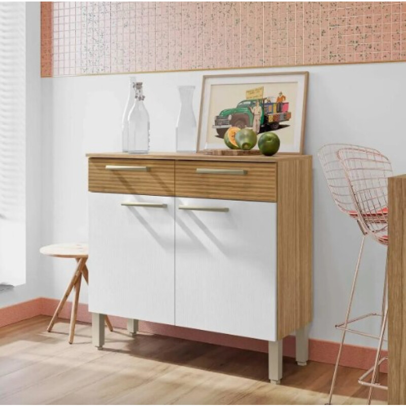 Mueble Cocina Nala Freijó Supremo Ripado Kits Paraná Mueble Cocina Nala Freijó Supremo Ripado Kits Paraná