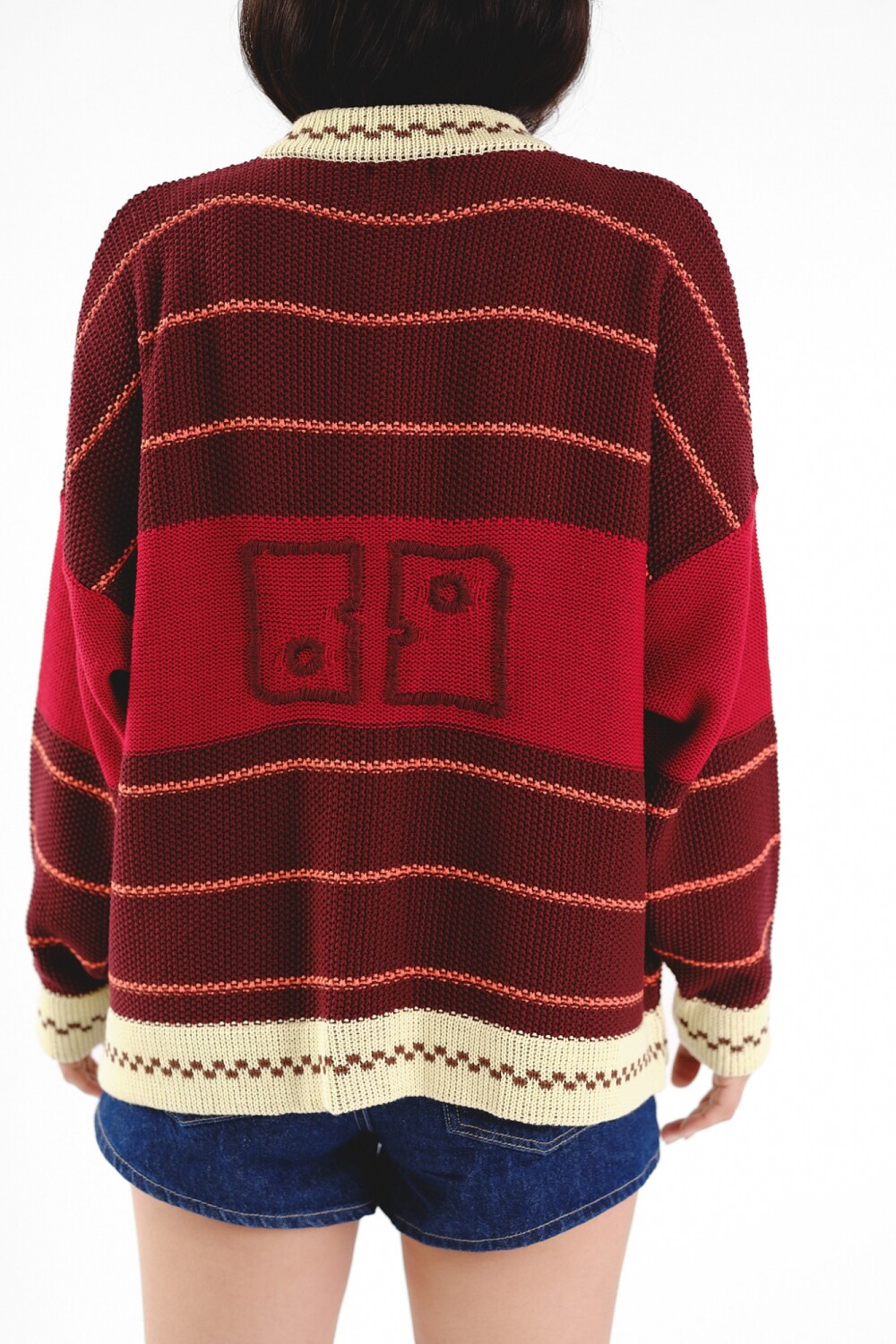 Cardigan Glory SS27 Bordó