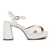 Sandalia Formal Mujer Vizzano Tiras Cruzadas Blanco
