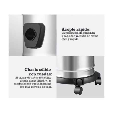 Aspiradora Industrial Lumax 1600w Acero Inox 10L Agua Y Polvo Aspiradora Industrial Lumax 1600w Acero Inox 10L Agua Y Polvo