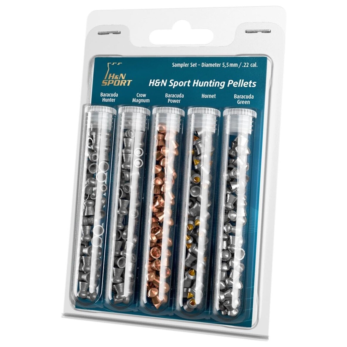 Set de prueba, 5 tipos de balines 5.5mm 