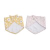 Set x2 babero bandana Wildflowers & Dots