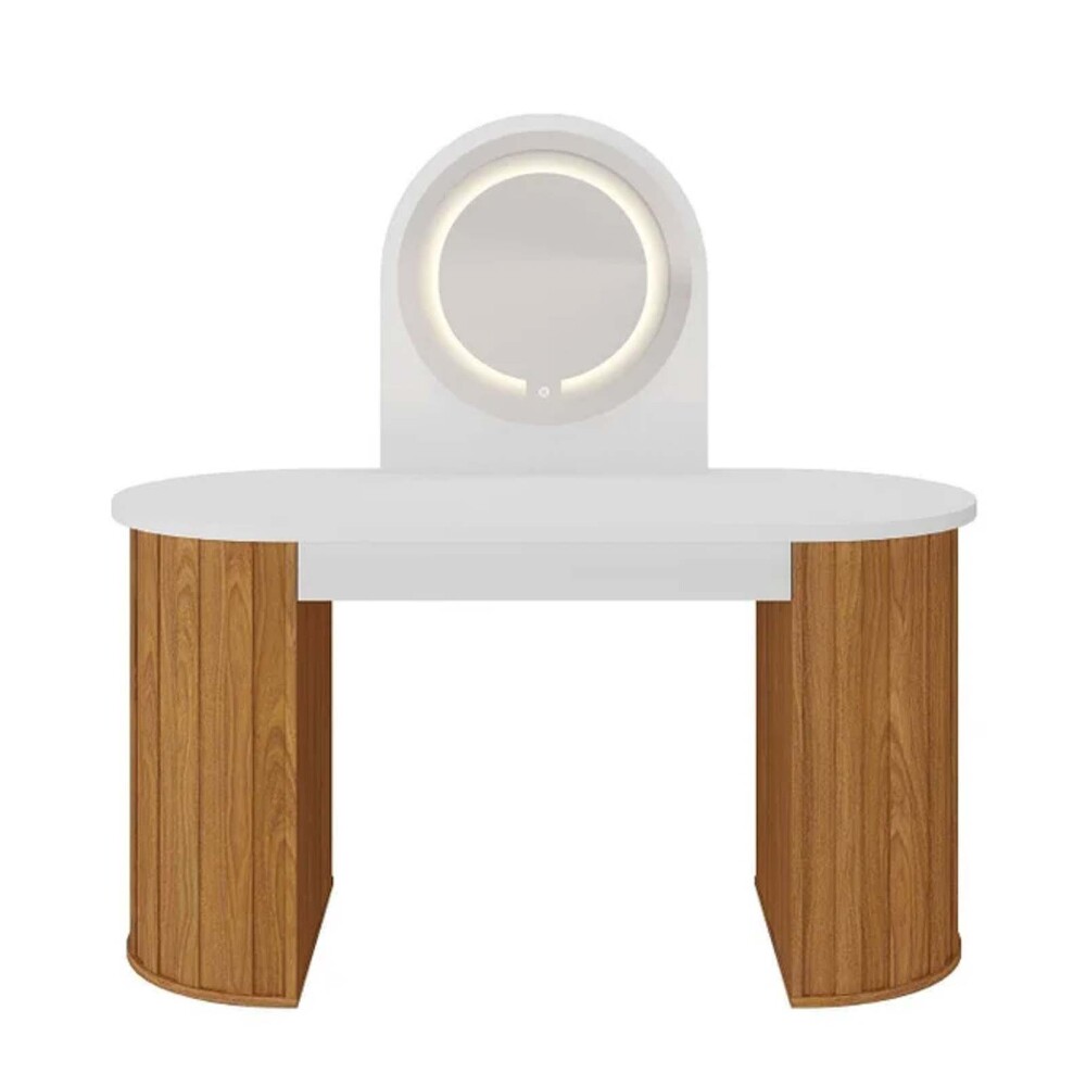 ESCRITORIO TOCADOR C/LUZ MDF MARRON VANITY