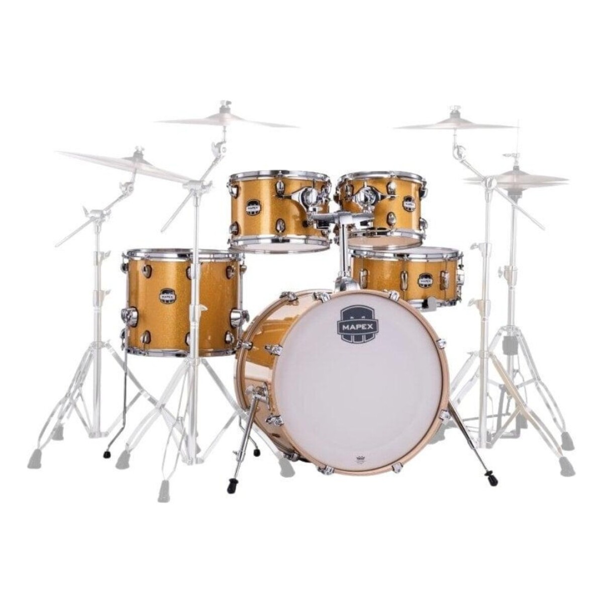 Bateria Mapex Mars Maple Ma504sfyd Sunflower Sparkle 5c B20 S/hardware S/platillos 
