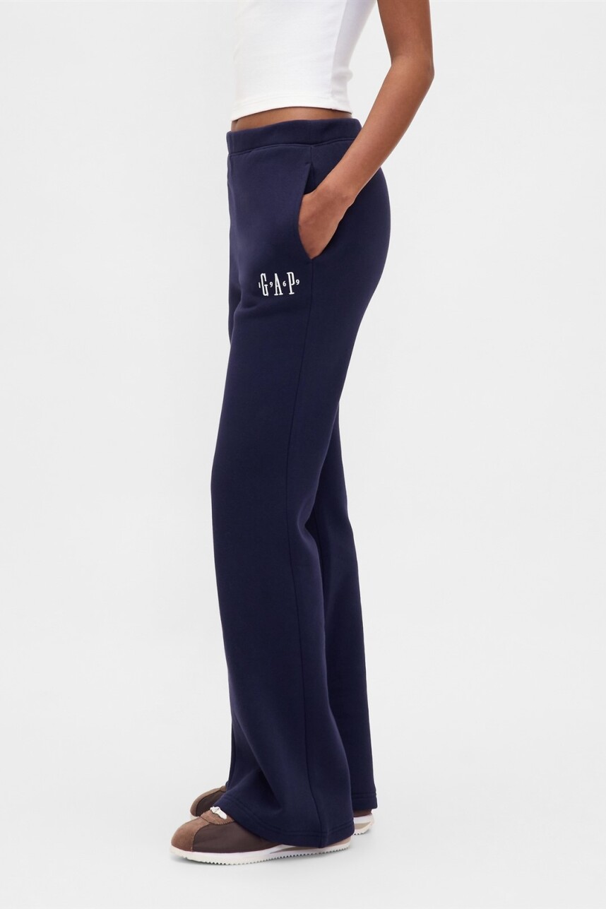 Pantalòn Deportivo Logo Gap Flare Mujer Navy Uniform V2