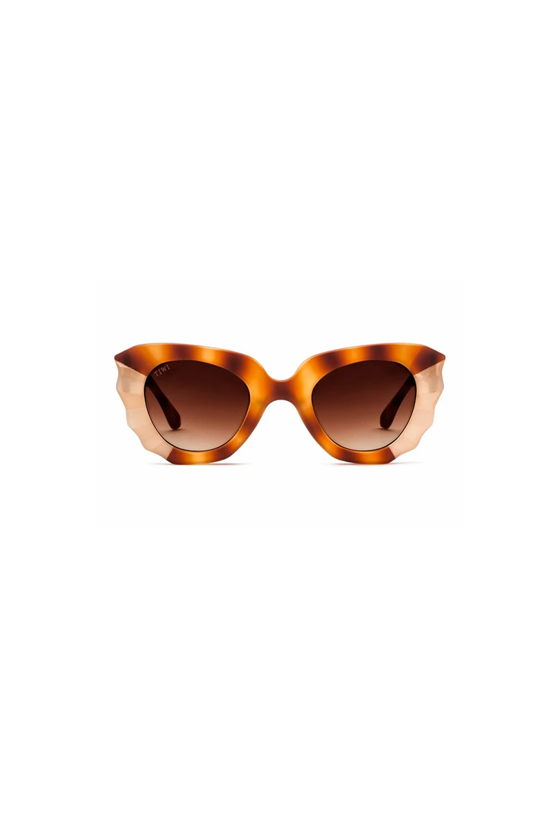 Lentes Tiwi Matisse Rubber Havana/soft Coconut With Brown Gradient Lenses