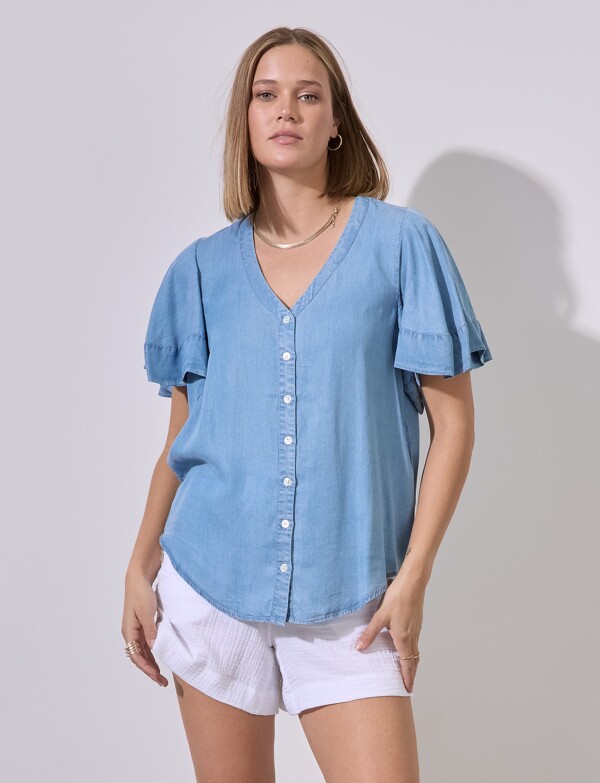 Blusa Tencel JEAN CLARO