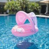 Flotador bebe con techo sport rosa