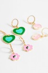 Set de aros fancy dorado
