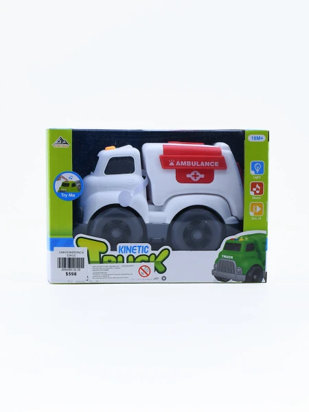 CAMION EMERGENCIA CON SONIDO BLANCO