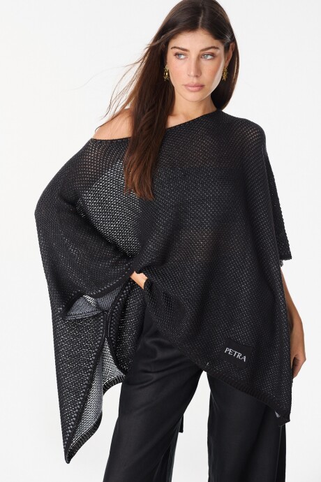Blusa Nube Negro/Plateado