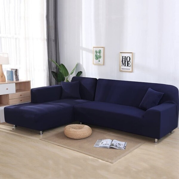 Cubre Sofá Elástico Elastizado Funda 3 Cuerpo Plaza Variante Color Azul