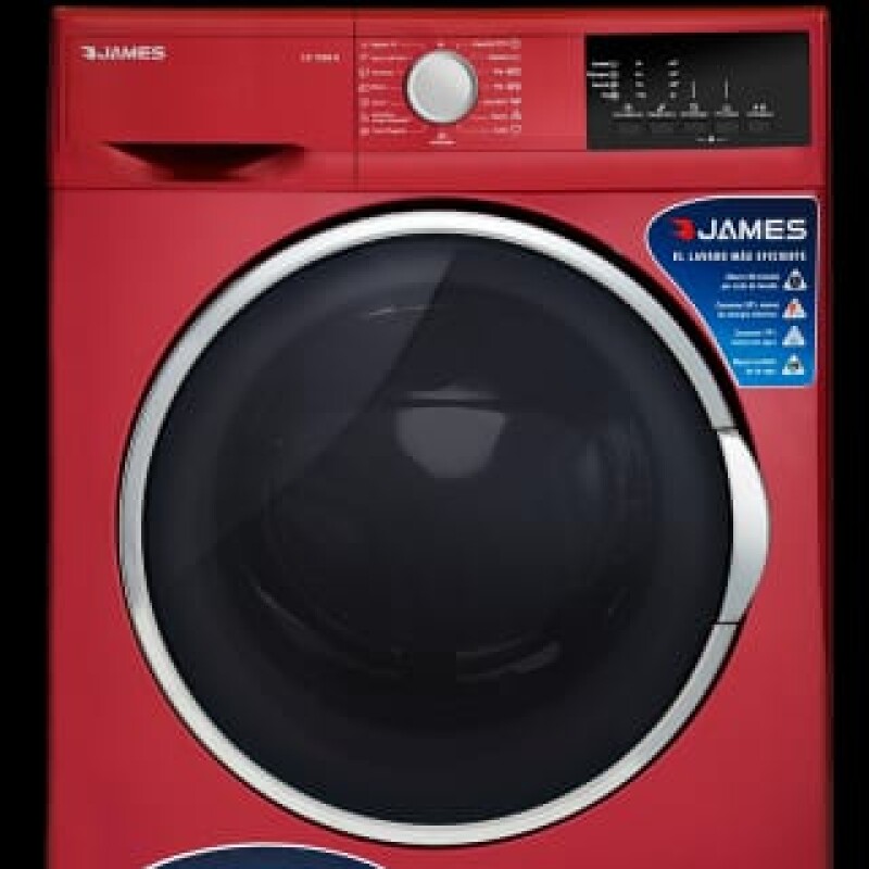 Lavarropa Carga Frontal Rojo