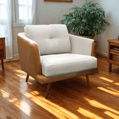 Butaca 1 Cuerpo Triunfo Marron y beige