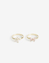 Sets Anillos Cubic zirconia Set De Anillos Bichitos Cubic - Dorado
