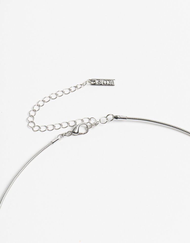Collares Cortos Strass Collares Cortos, Strass Basics - Plateado Rodio
