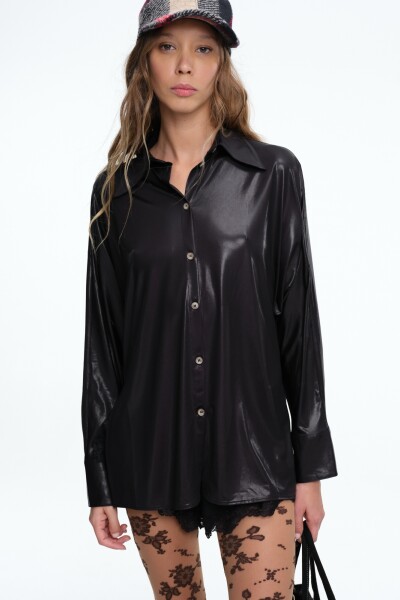 CAMISA BRILLO Negro