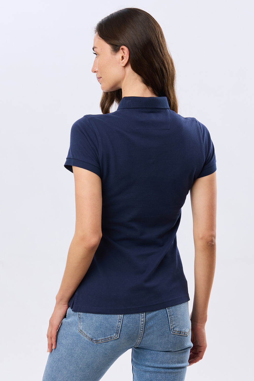 REMERA POLO PIQUÉ Azul