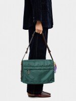 Bolso Bandolera De Nylon Xl verde
