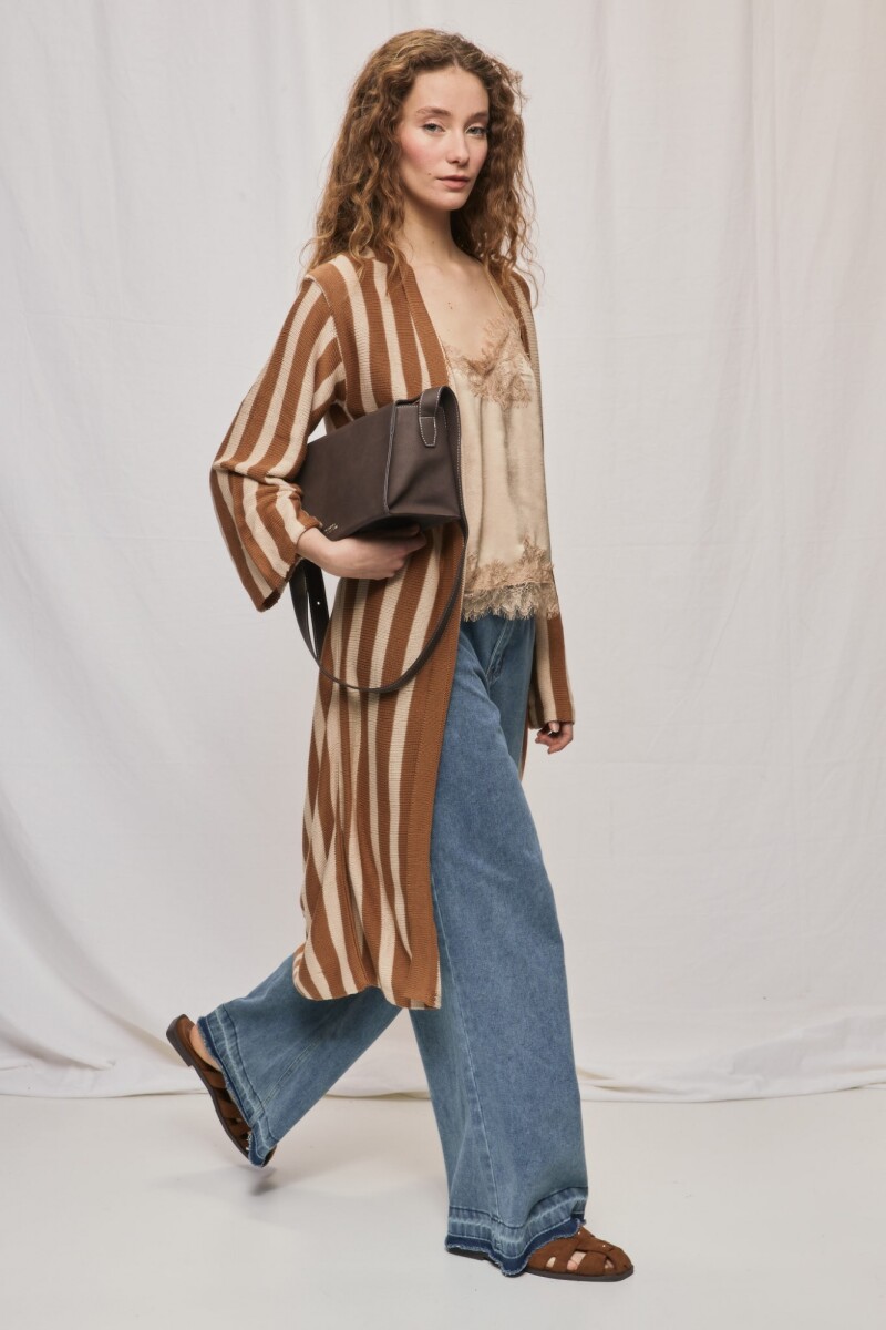 CARDIGAN SAKE Camel