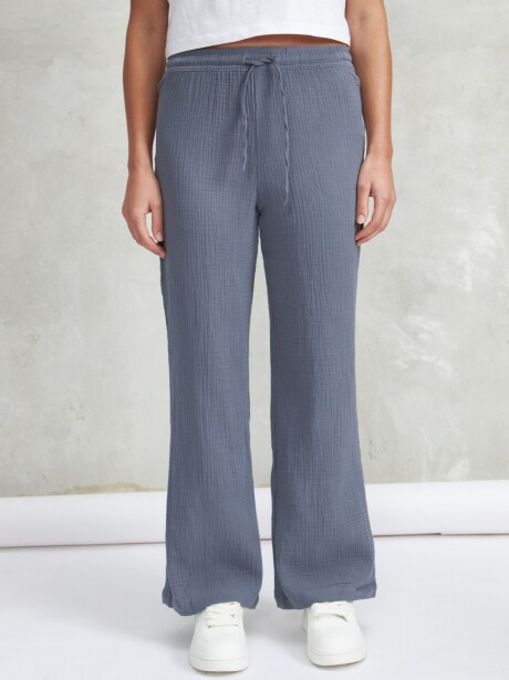 PANTALÓN TRAMA AZUL