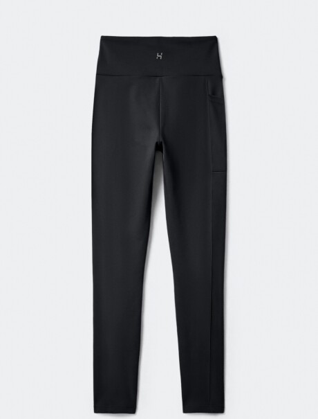 CALZA DEPORTIVA CON BOLSILLO NEGRO