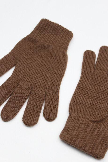 Guantes de Lana Camel