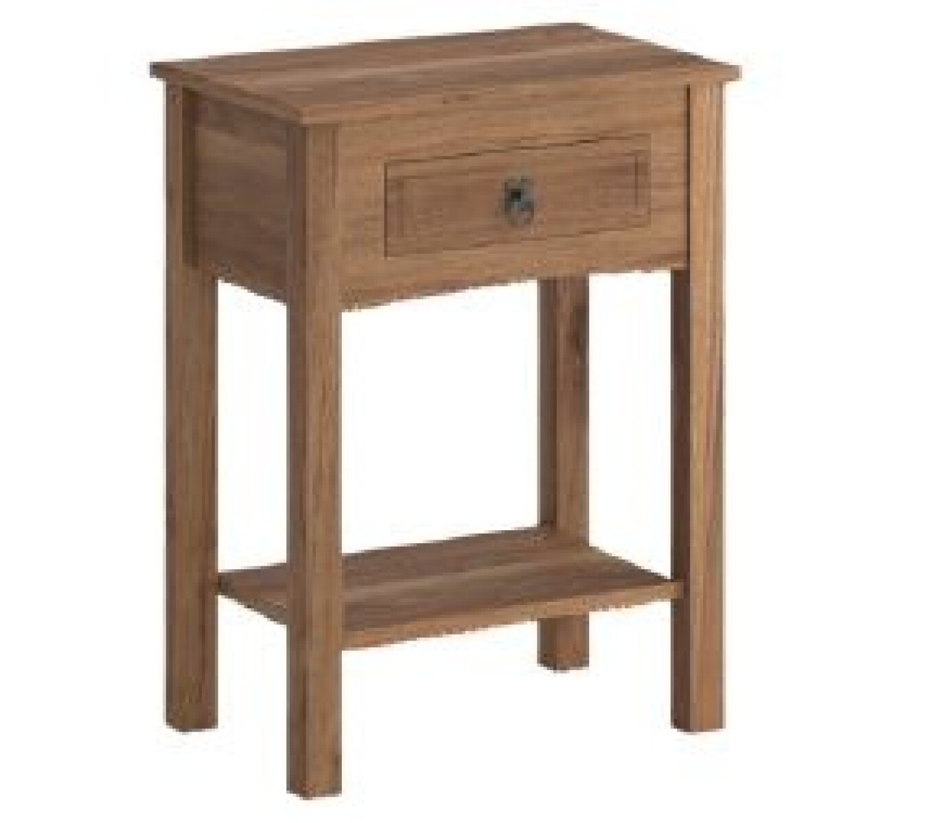 Mesa De Luz Madera Alta Nogal Linea Rustica 