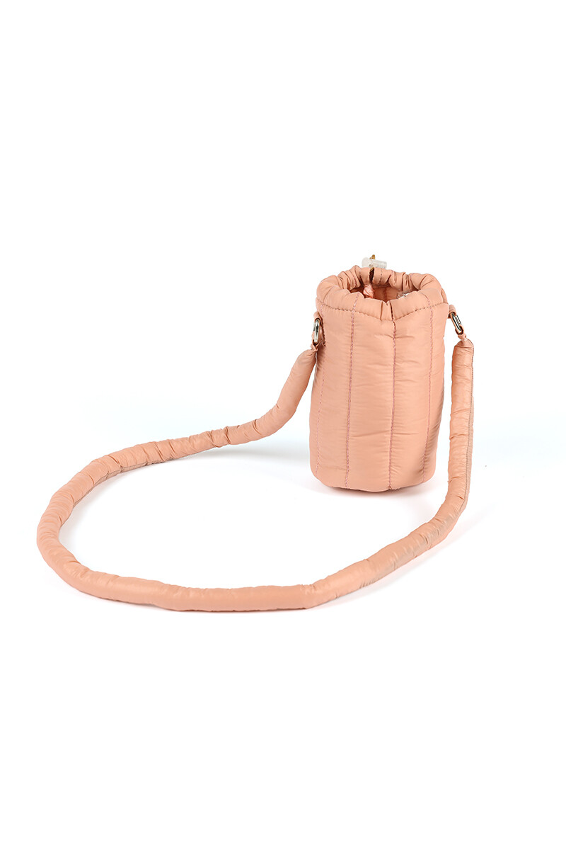 Porta Botella Puffer Rosa