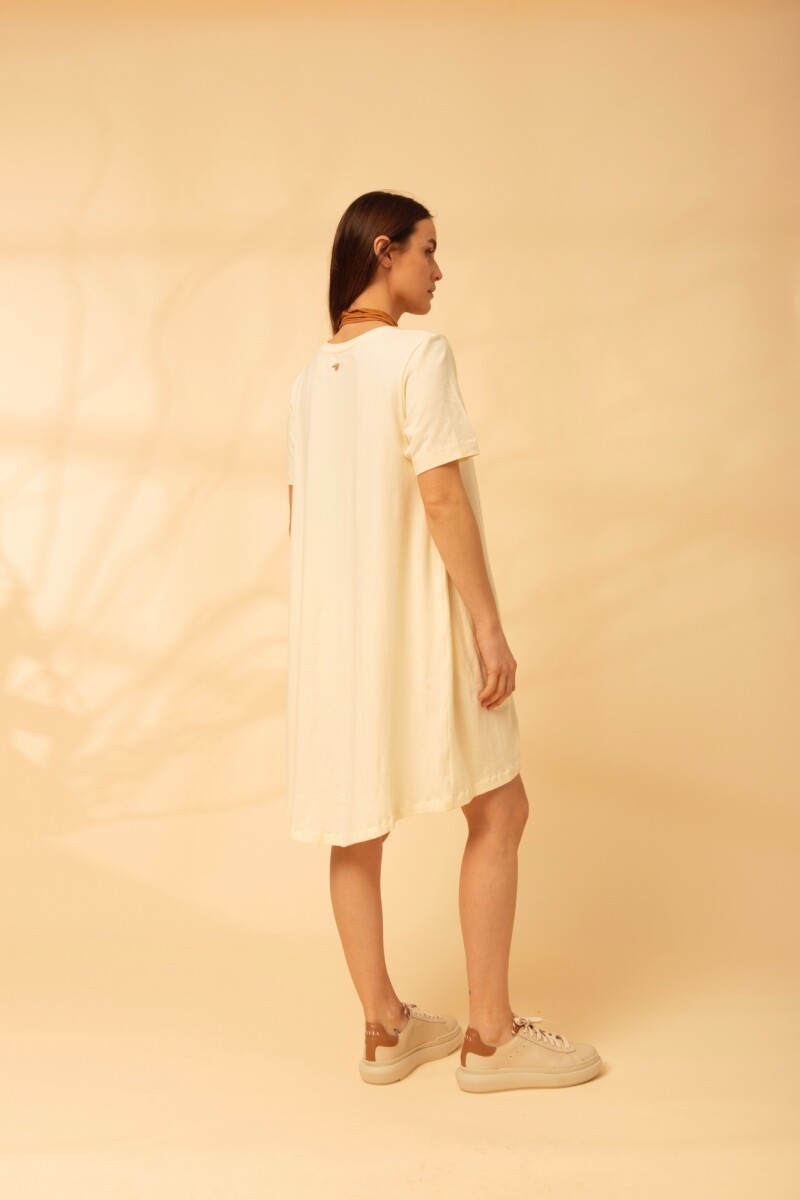 VESTIDO PRAIA COTTON Crudo