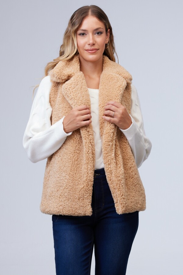 Chaleco Sherpa BEIGE