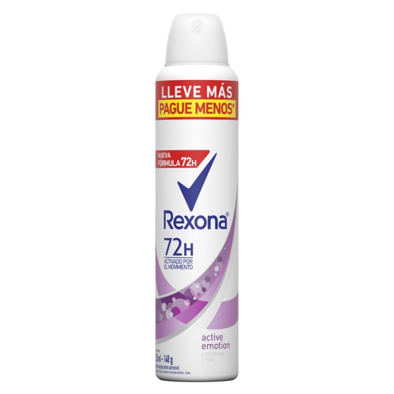 Desodorante En Aerosol Rexona Active Emotion 250 Ml. Desodorante En Aerosol Rexona Active Emotion 250 Ml.
