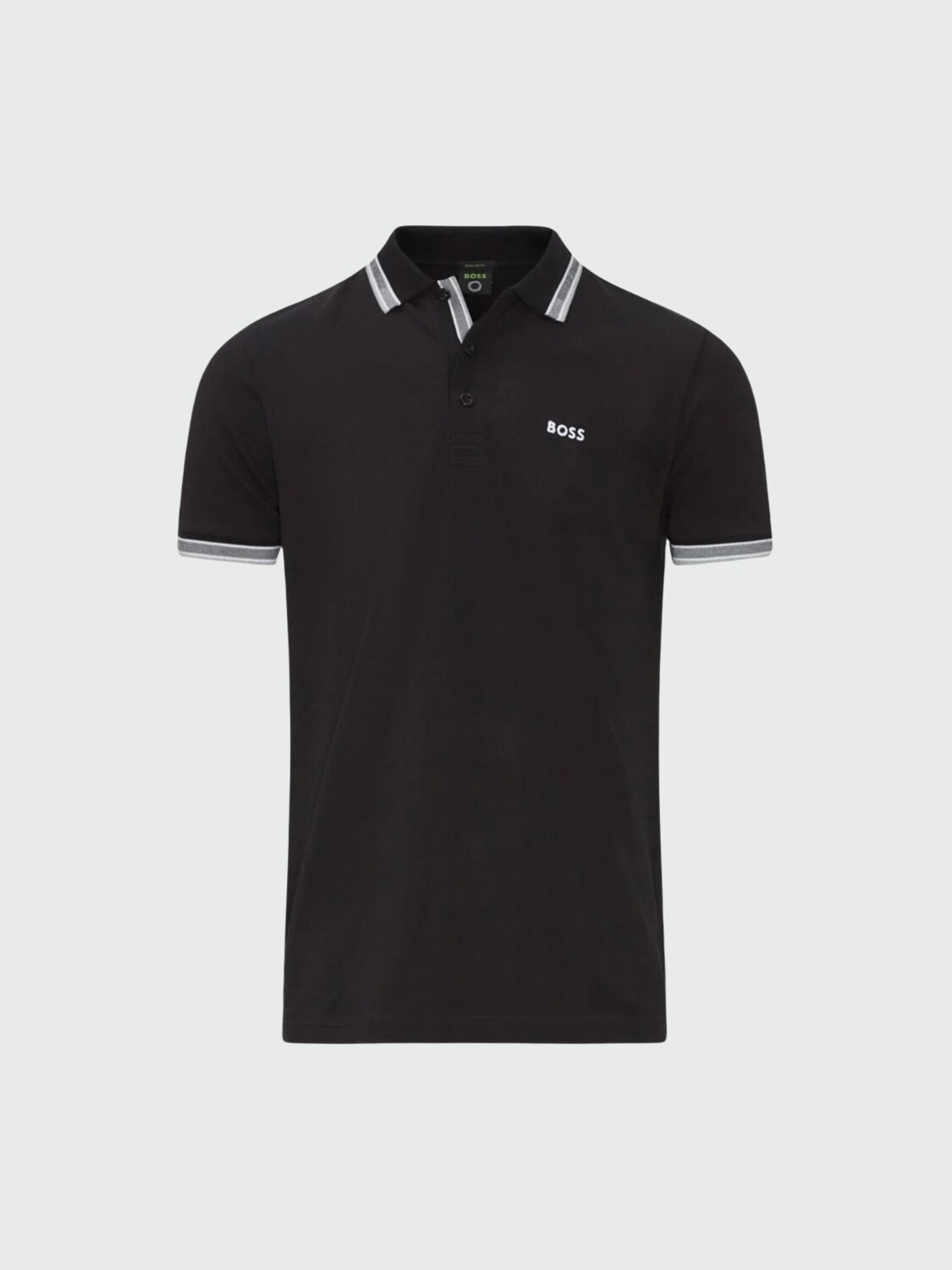 HUGO BOSS Polo de Algodón Piqué con Logo Contrastante 0