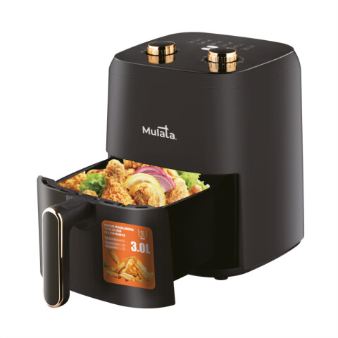 Freidora sin Aceite Air Fryer 3 Litros Mulata - Negro Freidora sin Aceite Air Fryer 3 Litros Mulata - Negro