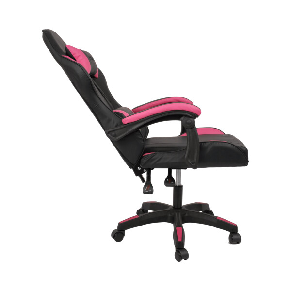 Silla Gamer Ergonomica Escritorio Reclinable Soporta 200kg Negro con Fucsia Silla Gamer Ergonomica Escritorio Reclinable Soporta 200kg Negro con Fucsia