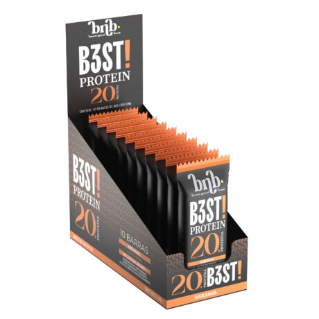 Barra B3st Protein Caja X10 NB Naranja